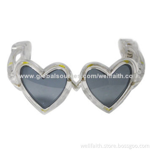 LED Flashing Sunglasses for Costume Party, with CE, RoHS Marks, 15*7.5*21cm Size